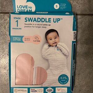 Love to Dream Swaddle Up in Pink and White